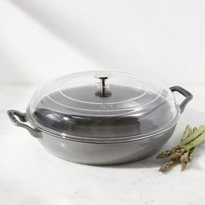 Staub 3.5-Qt Matte Braiser with Glass Lid
