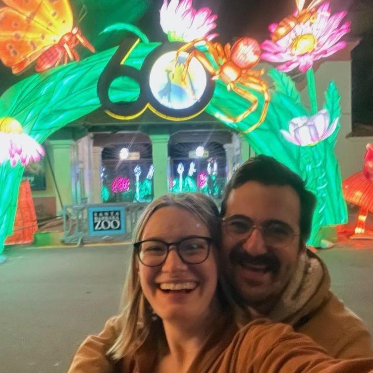Date night at the Santa Barbara Zoo Lights <3