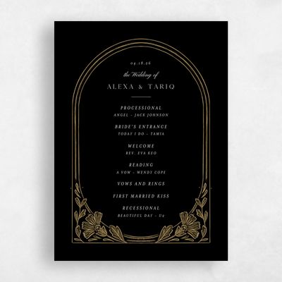 Black Wedding Program - Duluth