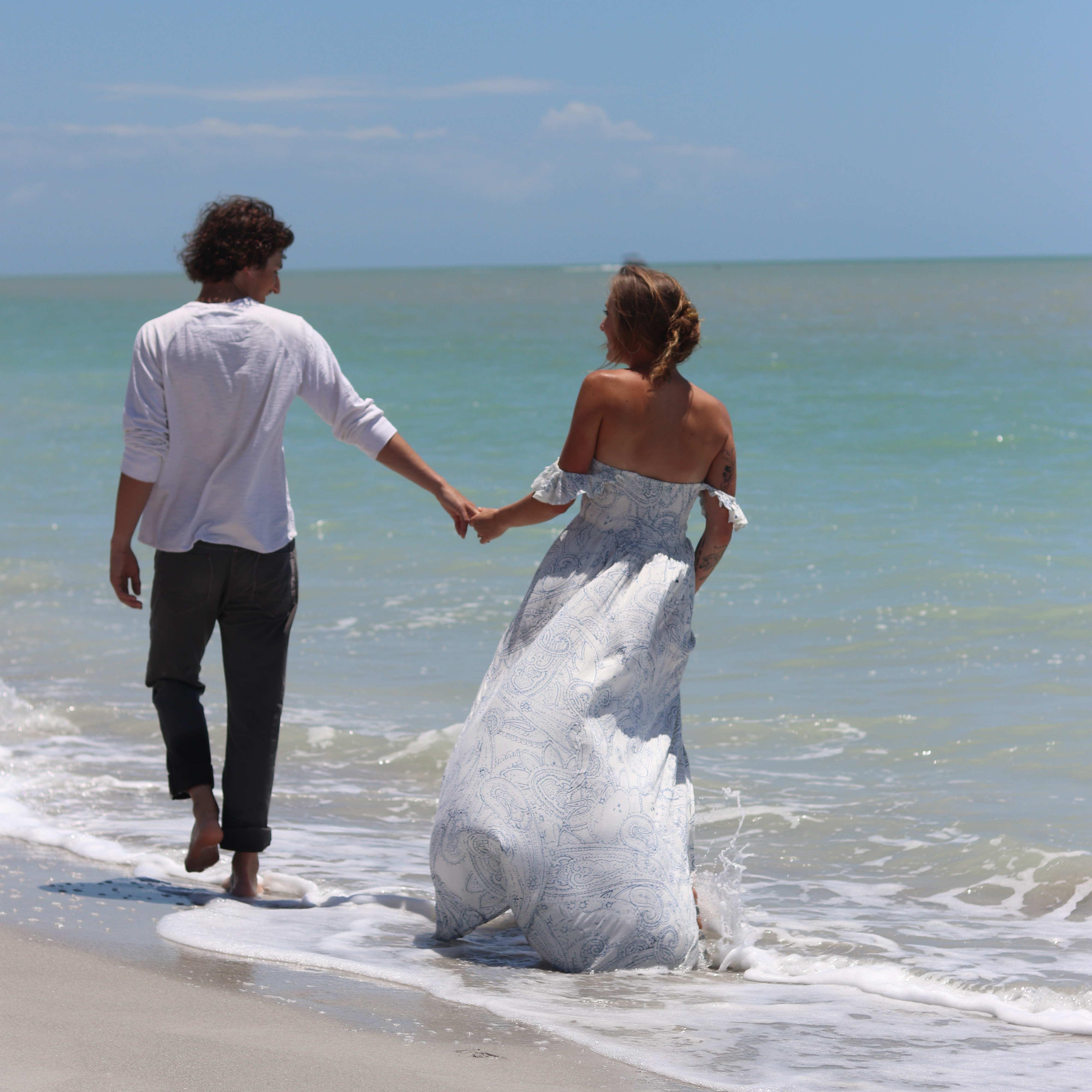 Us just trying to casually stroll along the shore to capture a candid moment...