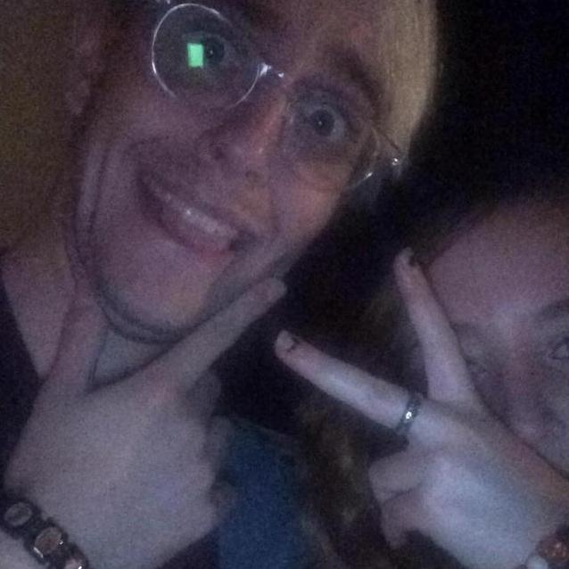 The first photo of us! Taken on the night we met!