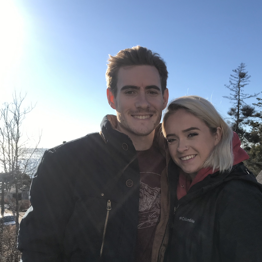 Ocean Point in the winter is no joke, luckily our wedding will be a lot warmer than it was in this picture!