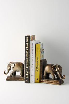 Elephant Bookends