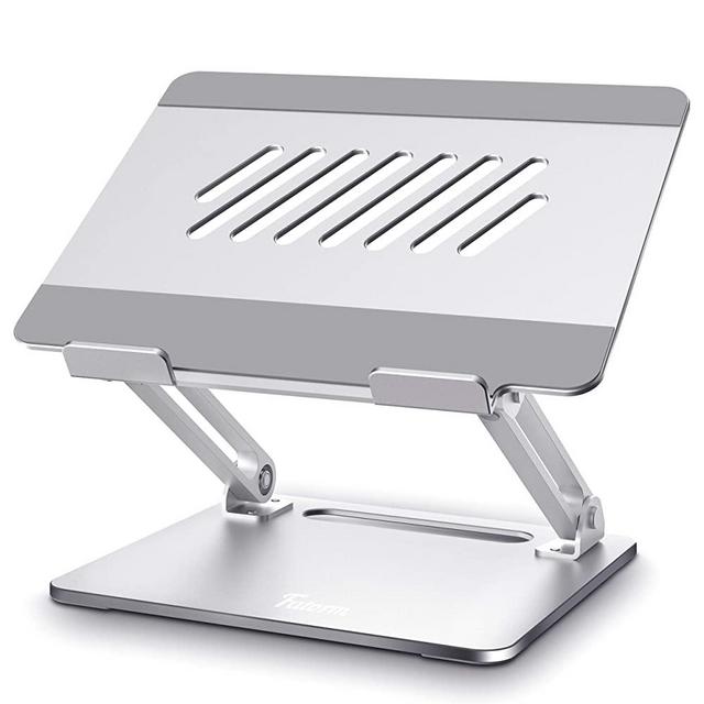 Laptop Stand, Muti-Angle Portable Foldable Adjustable Laptop Stand with Heat-Vent, Ergonomic Computer Stand Riser for Desk Compatible with MacBook, Air, Pro, Dell, Surface Laptop (10-15.6"), [Fatorm]