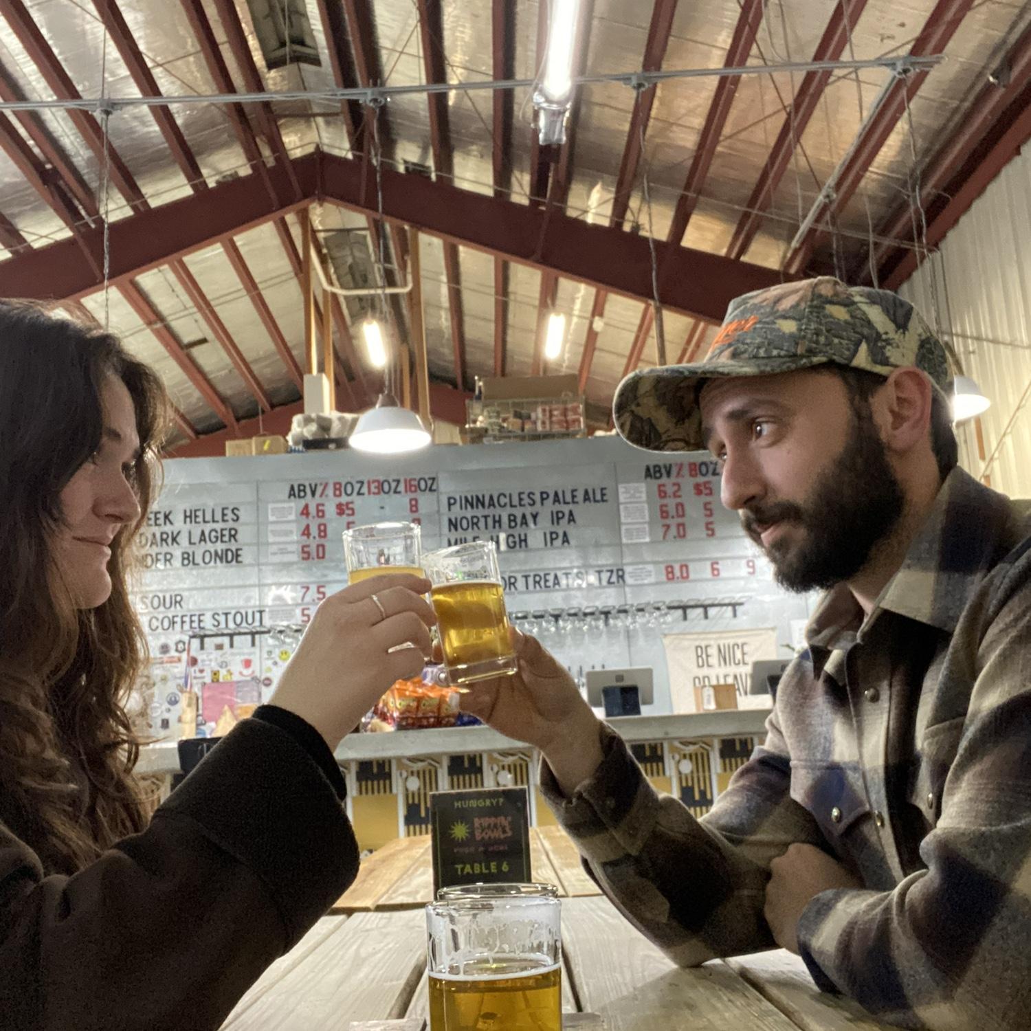 11•13•23 This is the first time Matthew & Savannah shared beer together. They went to Lake Arrowhead Brewing Co. to celebrate their new, beautiful, and exciting relationship!