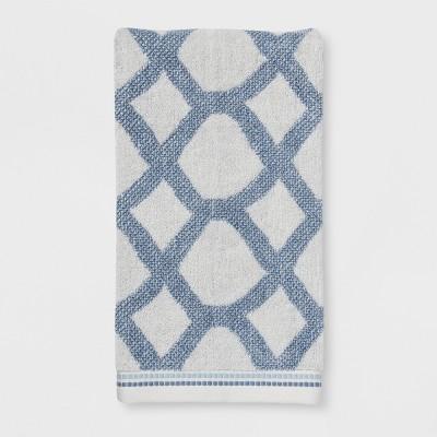 Geometrical Shape Bath Towels White - Threshold™