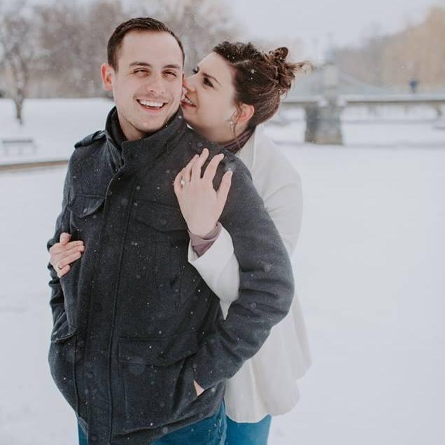 Engagement photo shoot in the Public Gardens