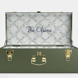 Petite Bridal Trunk in Green (Timeless Trellis)