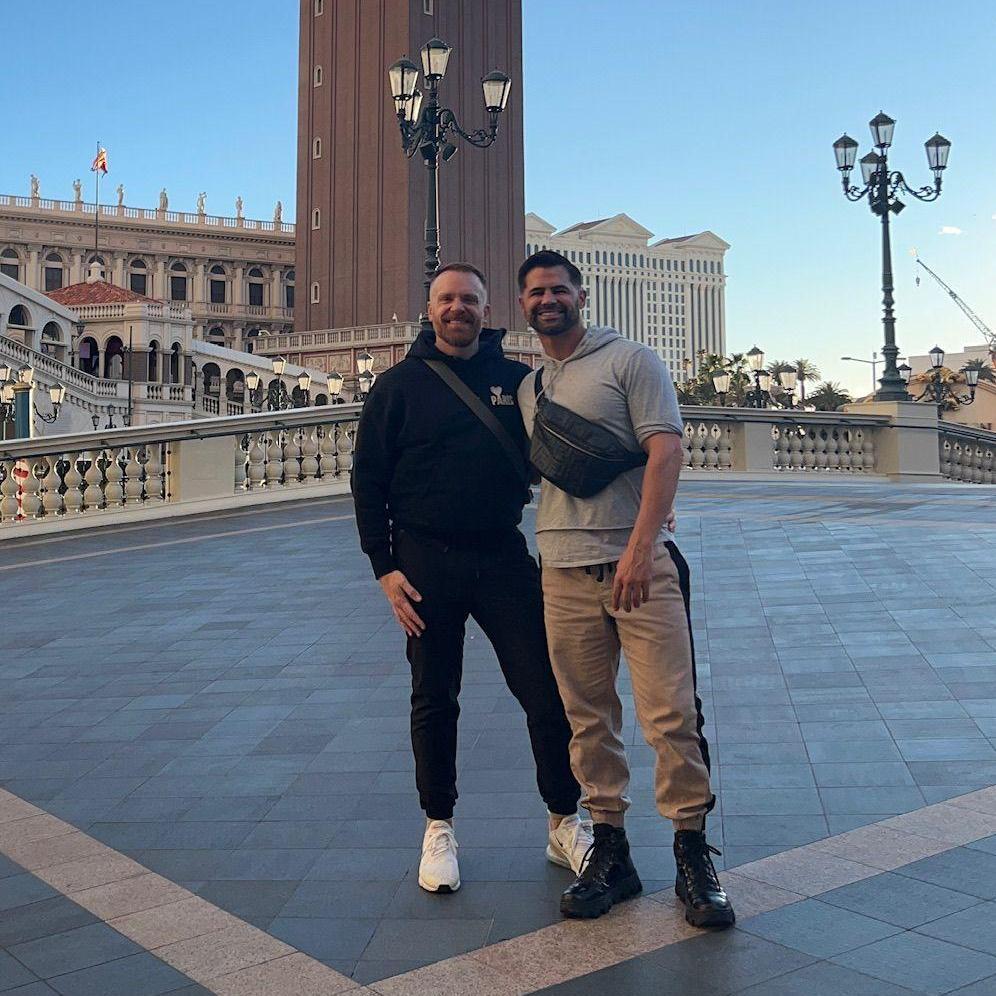 The day before Joel proposed during Kylie Minogue at Voltaire in the Venetian. Hit the jackpot. We won $500 on a slot machine the day after.