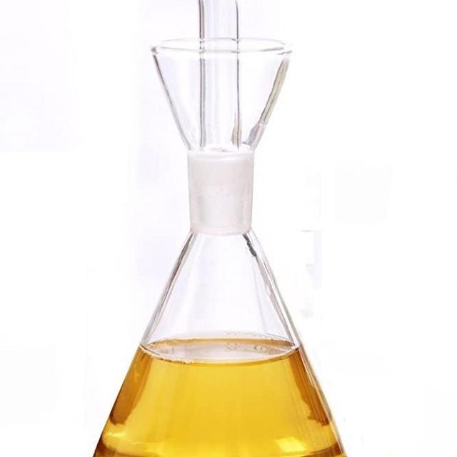 ELETON Olive Oil Dispenser Oil Bottle Glass with No Drip Bottle Spout - Oil Pourer Dispensing Bottles for Kitchen - Olive Oil Glass Dispenser to Control Cooking Vegetable Oil and Vinegar(8 oz)