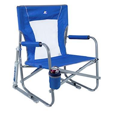 GCI Outdoor Waterside Beach Rocker Portable Folding Low Rocking Chair