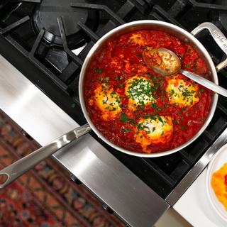 Stainless Clad Saute Pan with Lid