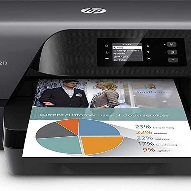 HP OfficeJet Pro 8210 Wireless Color Printer, HP Instant Ink or Amazon Dash replenishment ready (D9L64A)