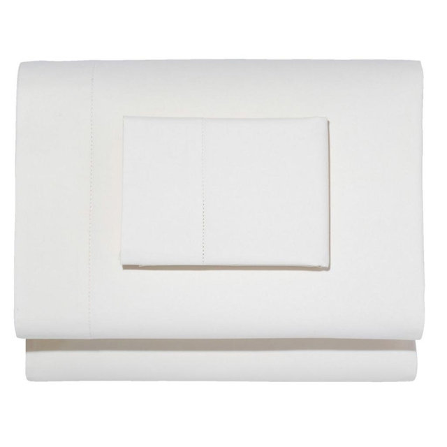 280-Thread-Count Pima Cotton Percale Sheet Set - White (King)