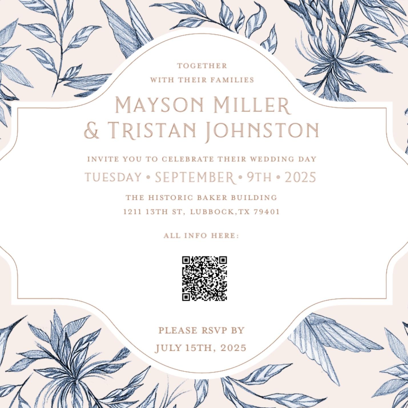 Wedding invite
