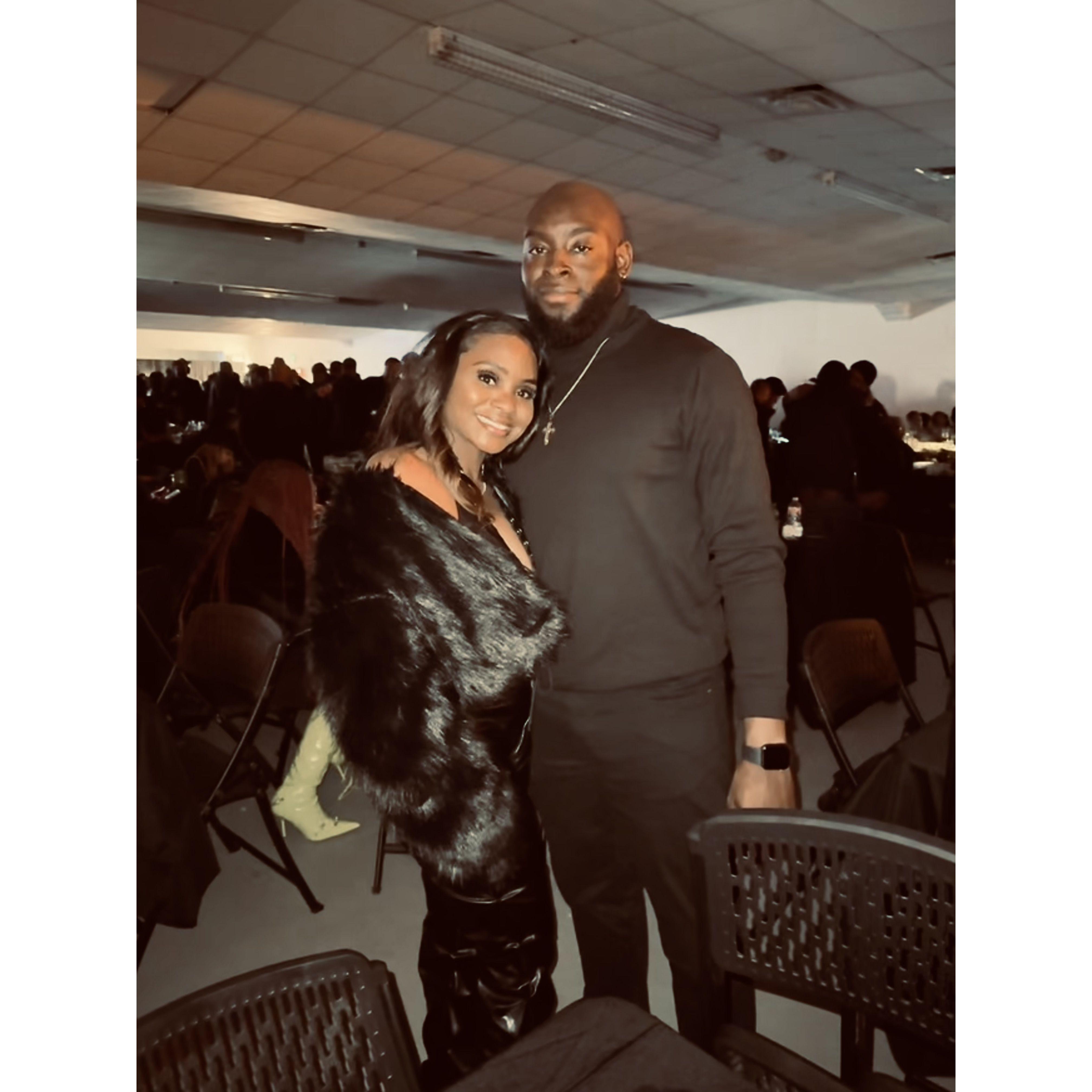 We were at the All Black Party in Tallahassee. We had a time!!