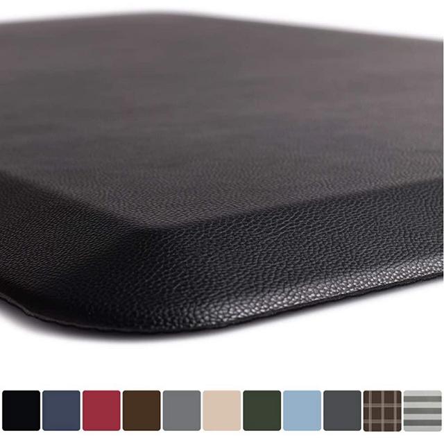 GORILLA GRIP Original Premium Anti-Fatigue Comfort Mat, Phthalate Free, Ships Flat, Ergonomically Engineered, Extra Support and Thick, Kitchen and Office Standing Desk, 39x20, Black