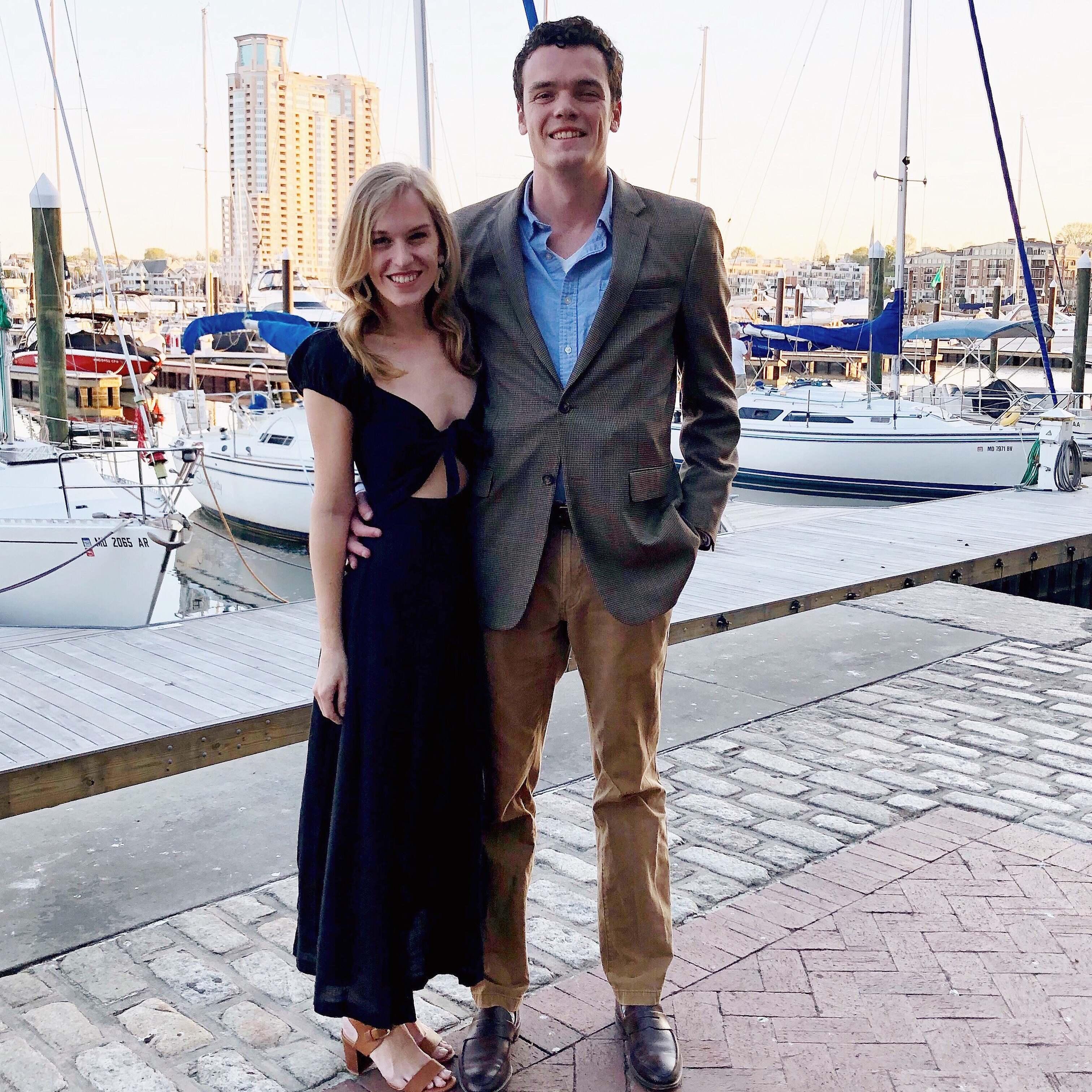 Our first real photo we took together on a date in Baltimore