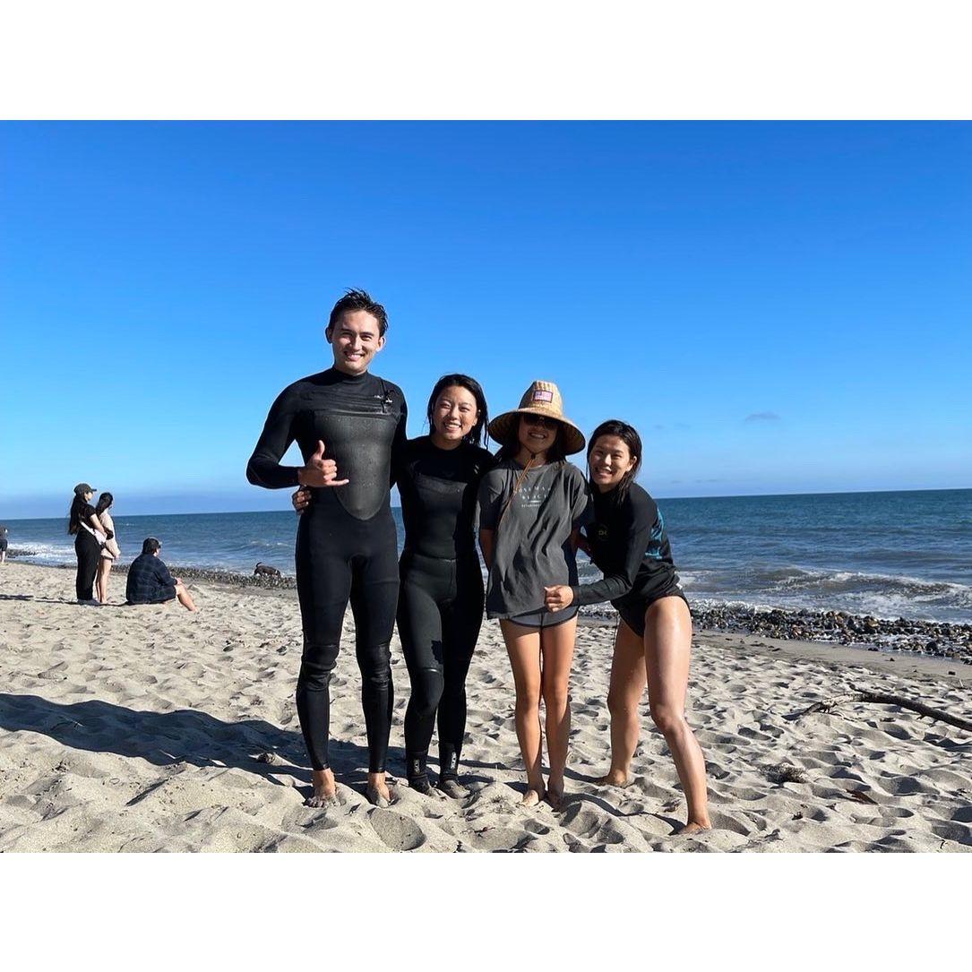 Taking Yehjee out surfing for the first time!
