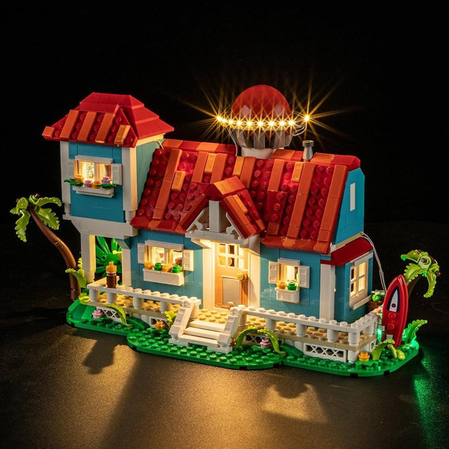 Vaodest LED Light for Lego Lilo and Stitch Beach House 43268 Set,Design and Configuration Compatible with Model 43268(LED Light Only, Not Building Block Kit)