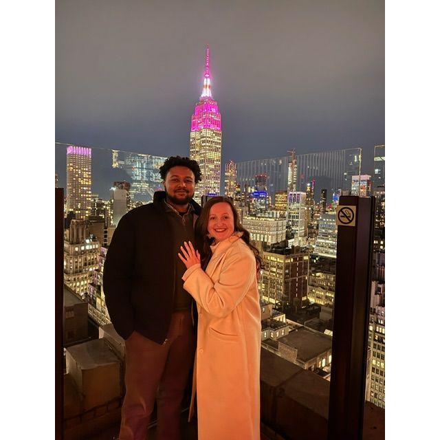 Trip to NYC to celebrate our engagement!