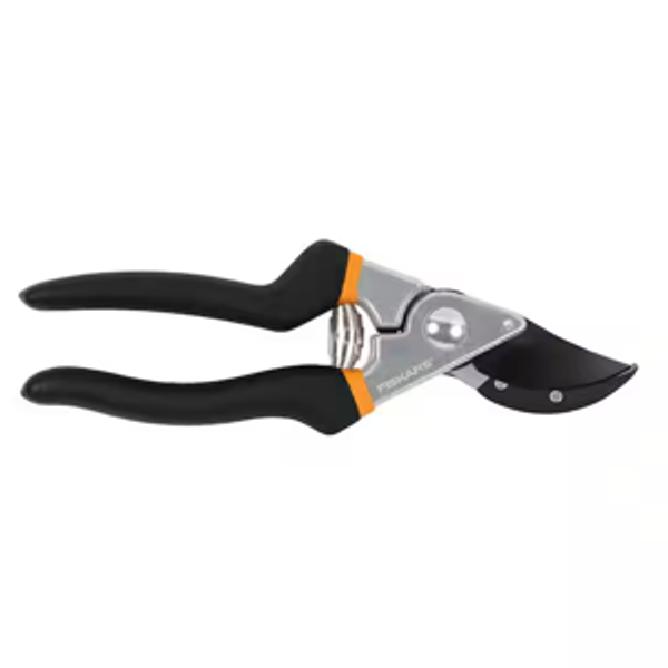 Fiskars 5/8 in. Cut Capacity Steel Blade with Non-Slip Grip 8.46 in. Bypass Pruning Shears 1072982