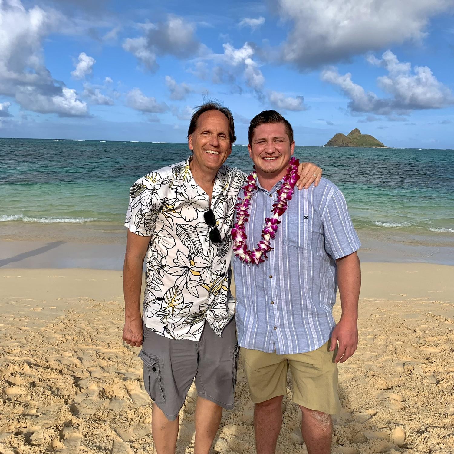 Shea asked Meagan's parents for her hand in marriage about a week before they left for Hawaii. He surprised them at their house, received the approval, and secured a ring just in time for the trip.