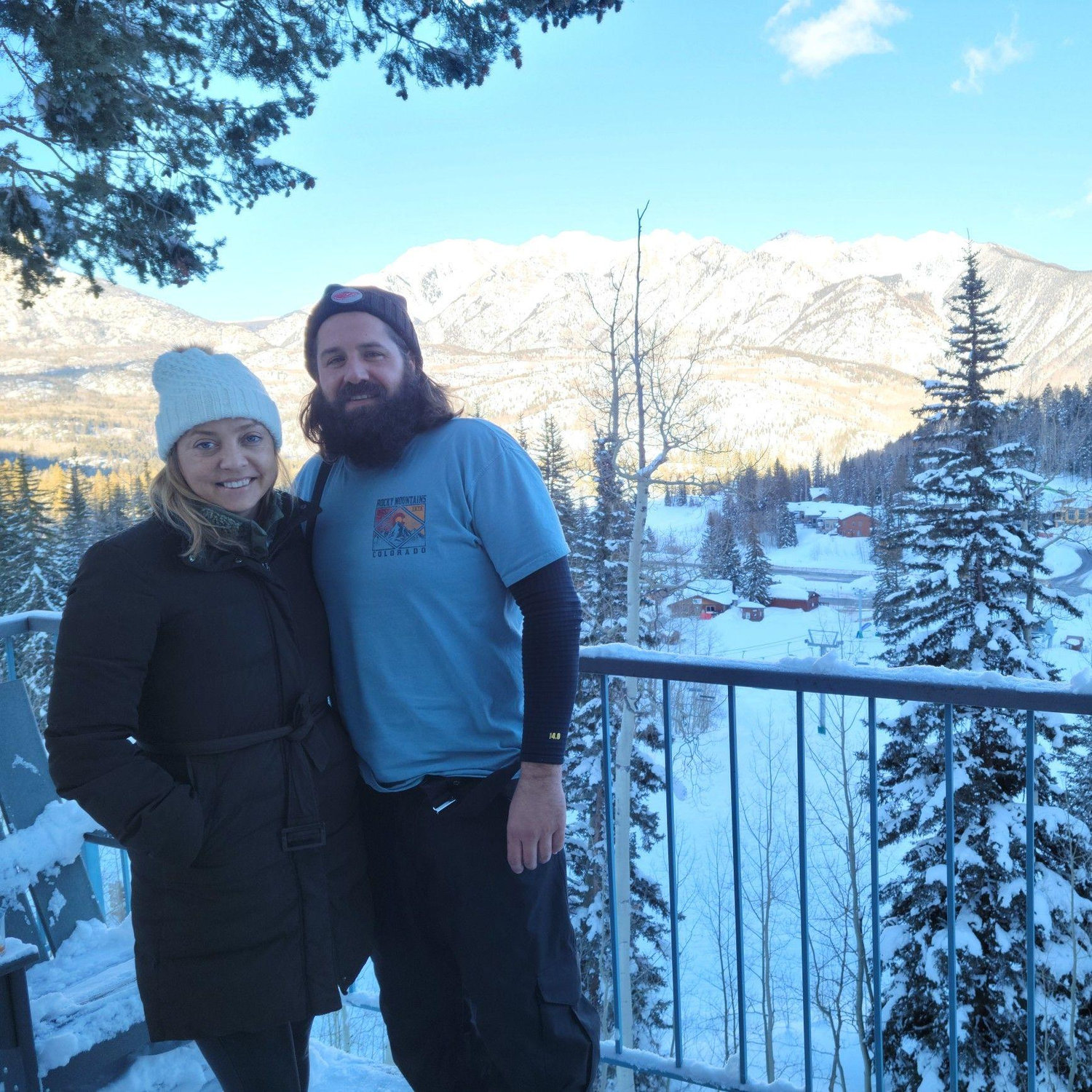 Taking in the sights in Purgatory, Colorado.