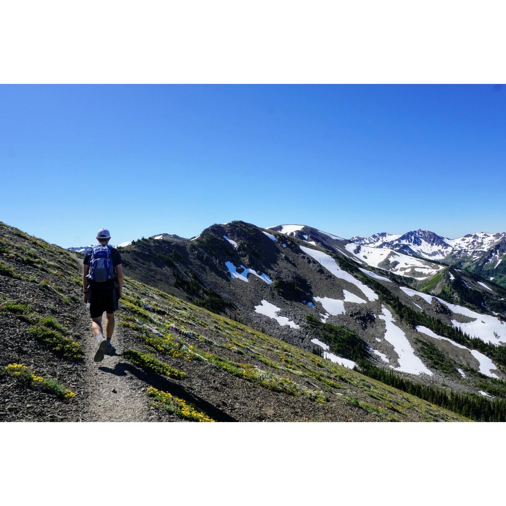 Post-engagement celebratory hike. The next morning we hiked to Moose Lake in ONP. Absolutely stunning,
