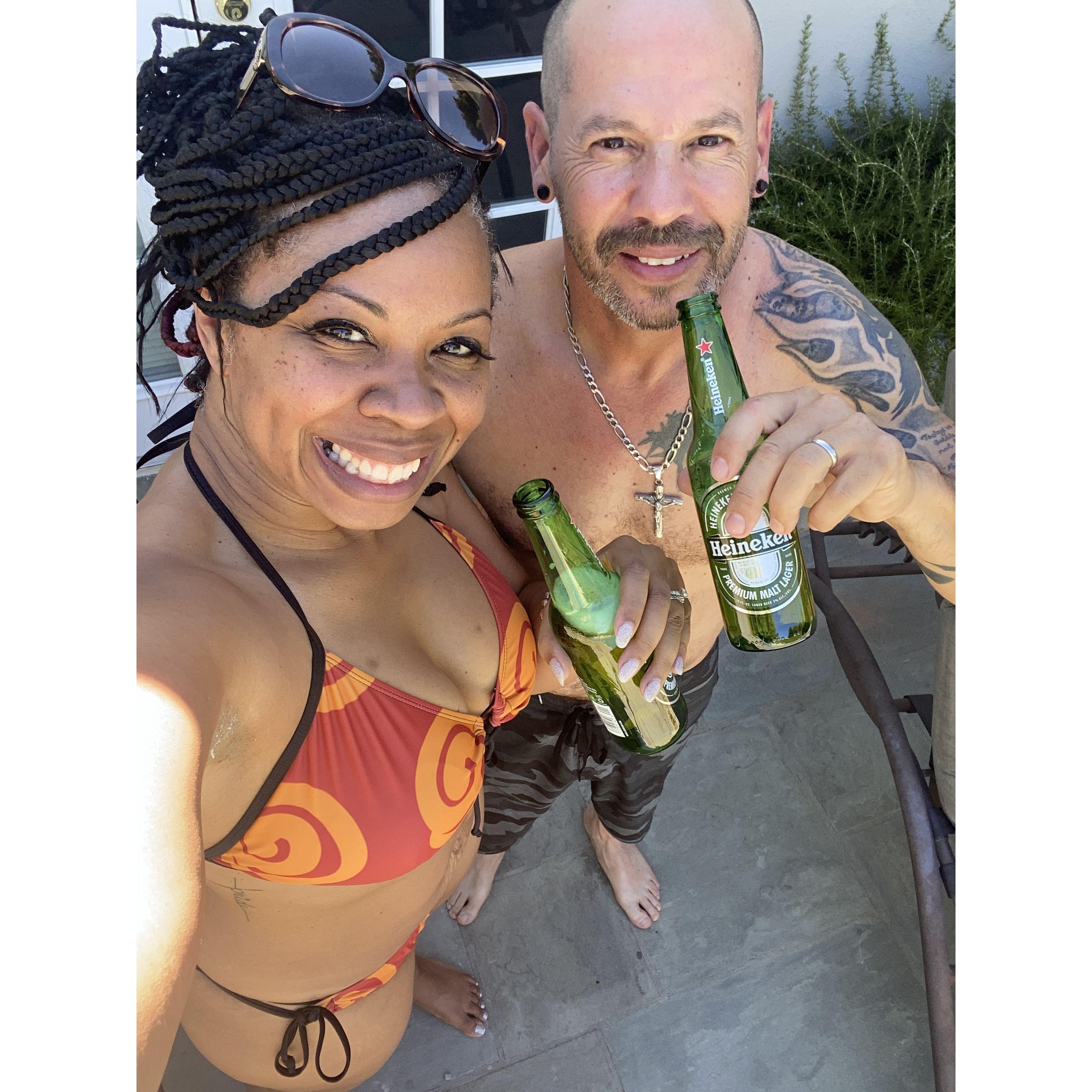 Pool day in Los Angeles