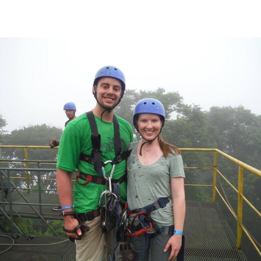Ziplining through the jungle in Costa Rica!