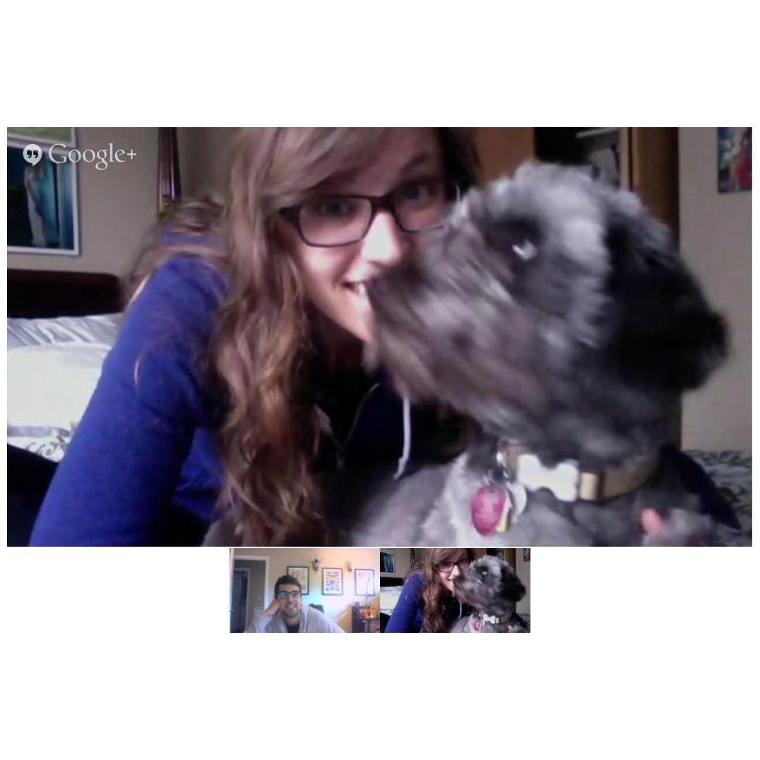 Being apart was hard but Skype helped! Sometime 2013