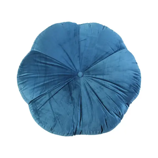Wild Sage™ Annibel Flower Floor Cushion in Dark Teal