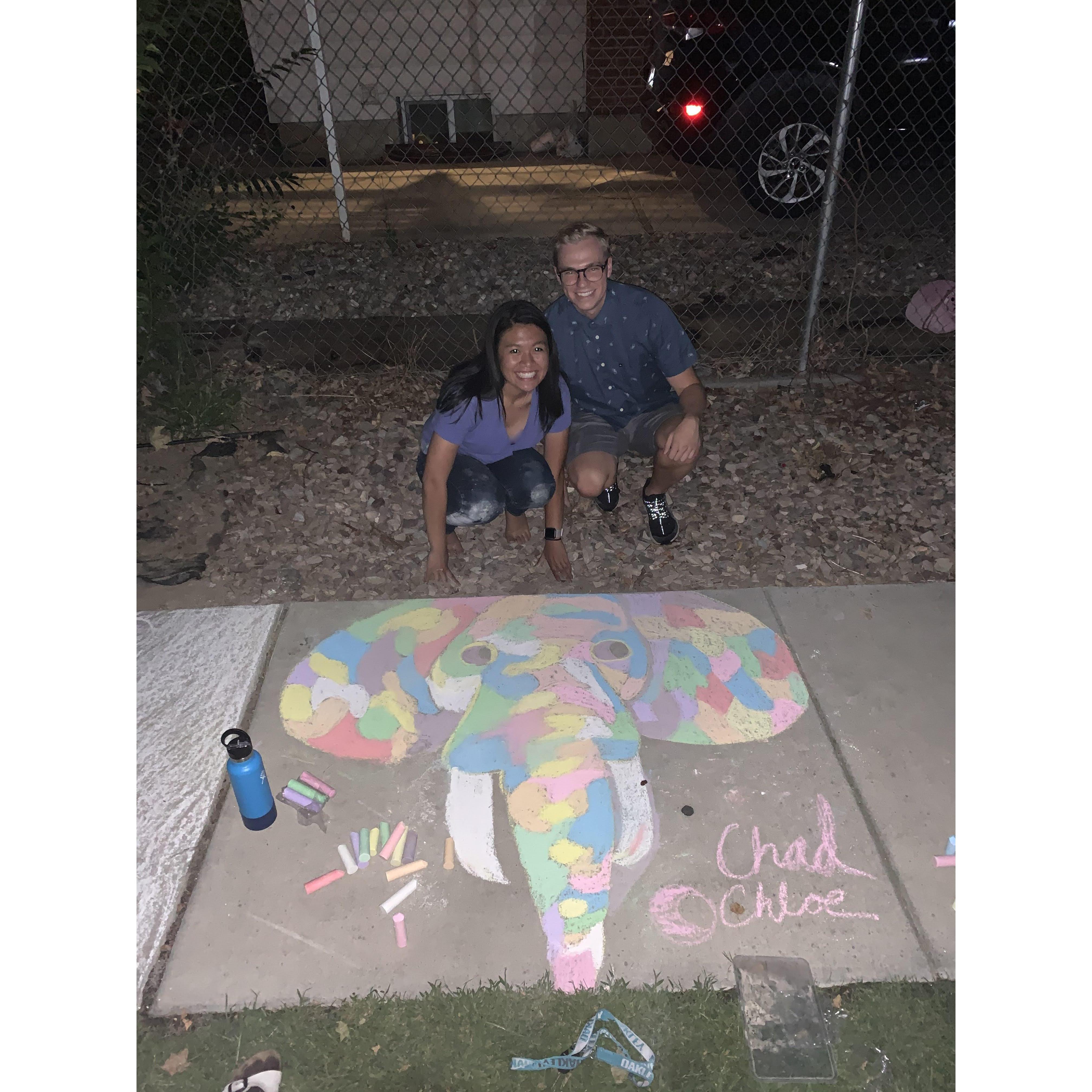 Aug. 2019- Our first date (blind date)!