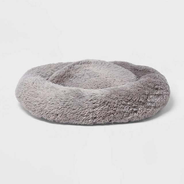 Super Plush Cuddler Round Dog Bed - XL - Gray - Boots & Barkley™