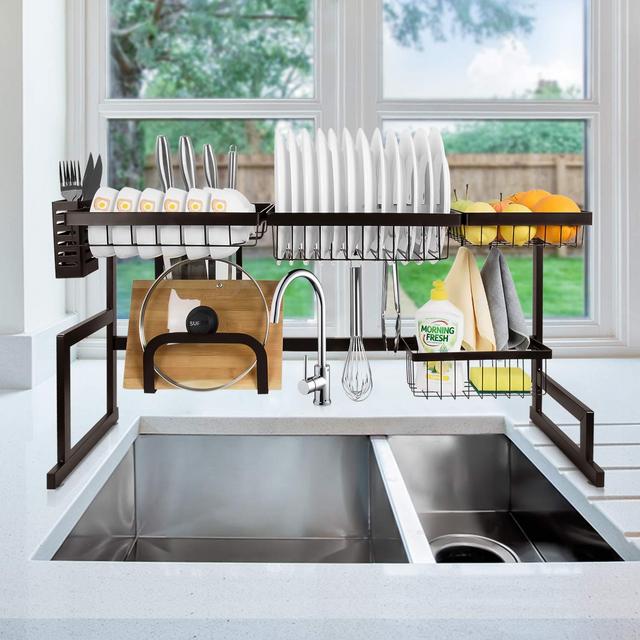 Bextsware Over The Sink Dish Drying Rack