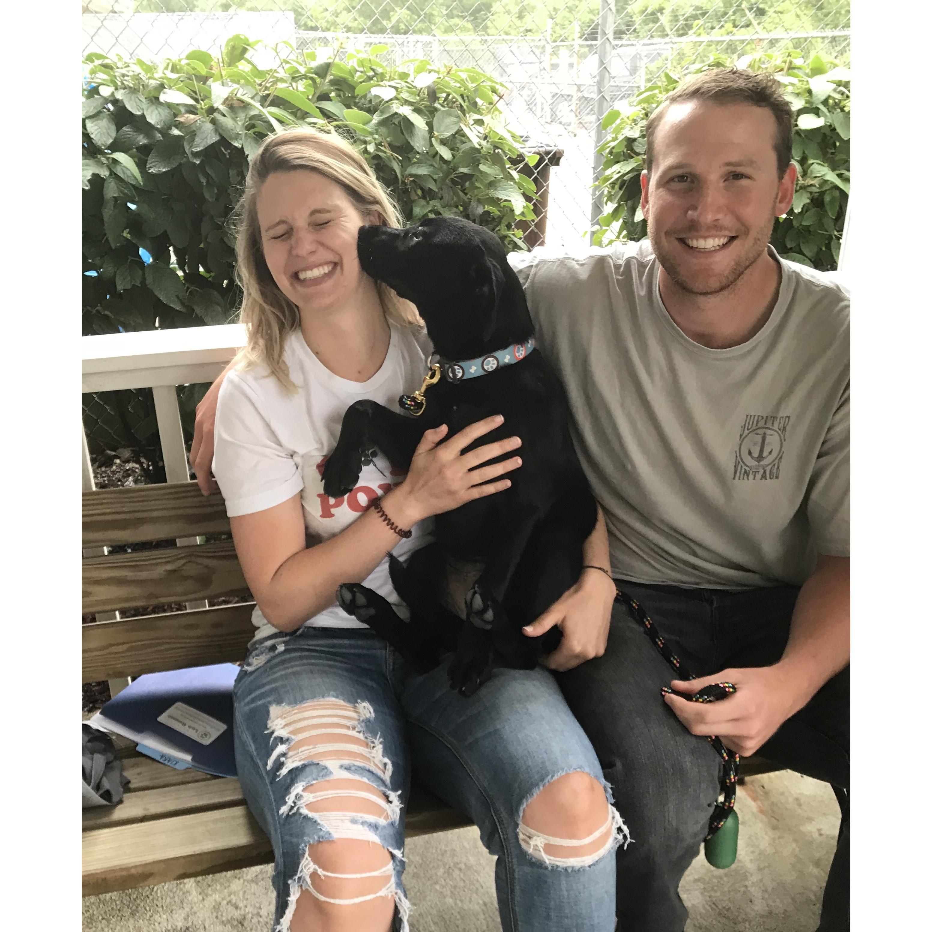 Picking up our new family member June 2018