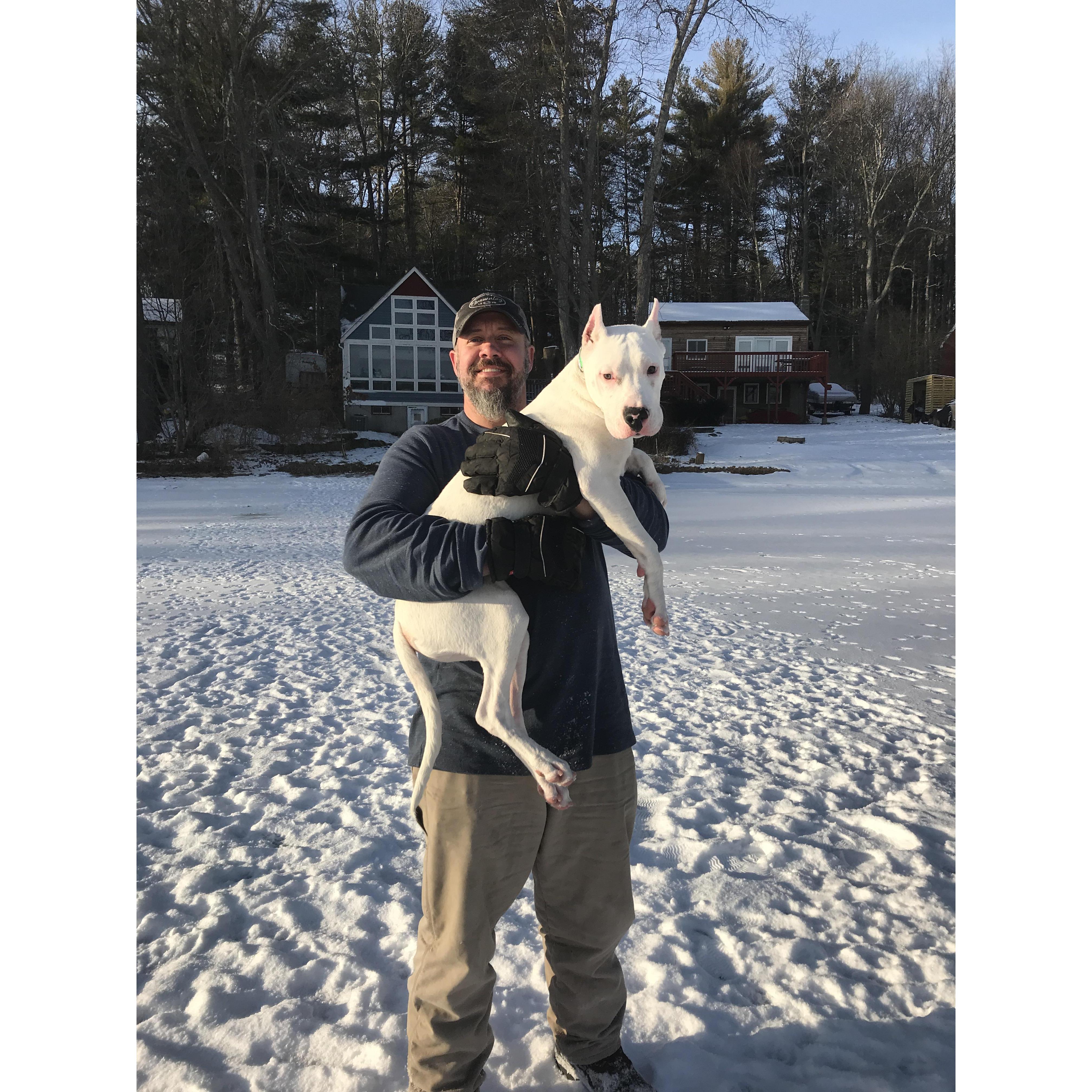 we like dogs. and snow.