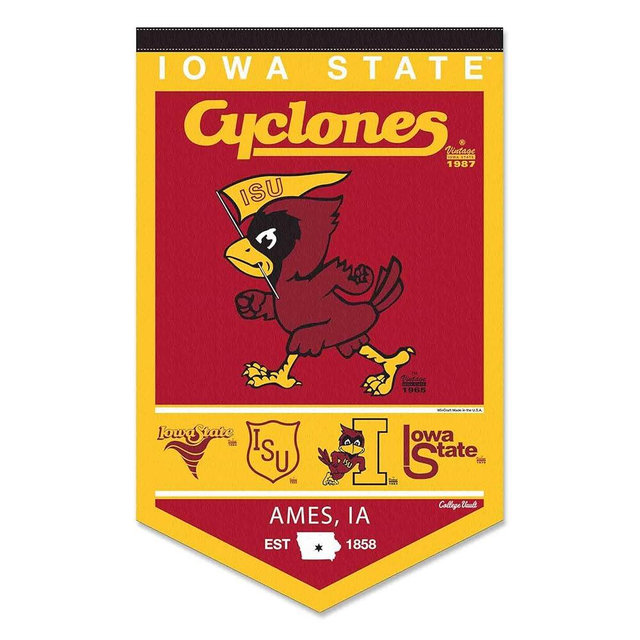 Iowa State Cyclones Heritage History Banner Pennant