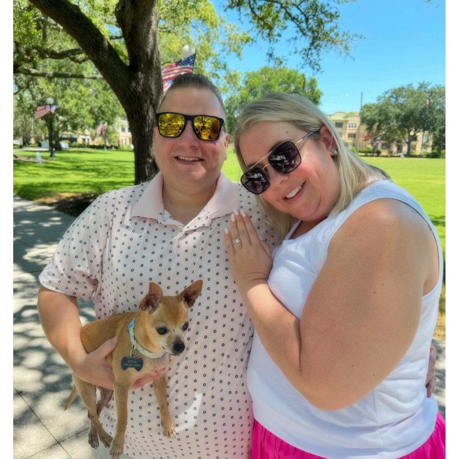 The day we got engaged in Memorial Park-June 15, 2024