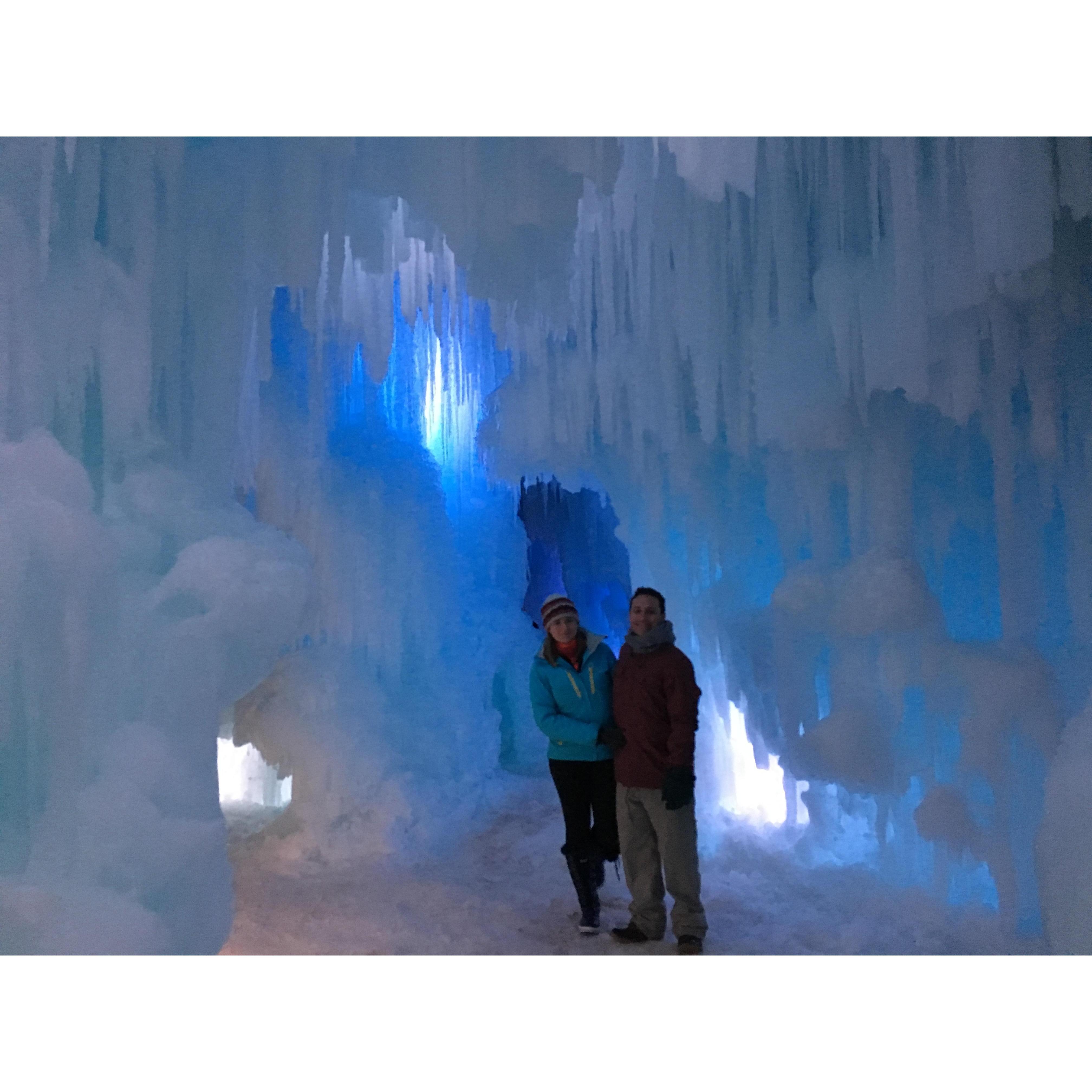 Visiting Matt Miller at the Ice Castles in Park City 2018