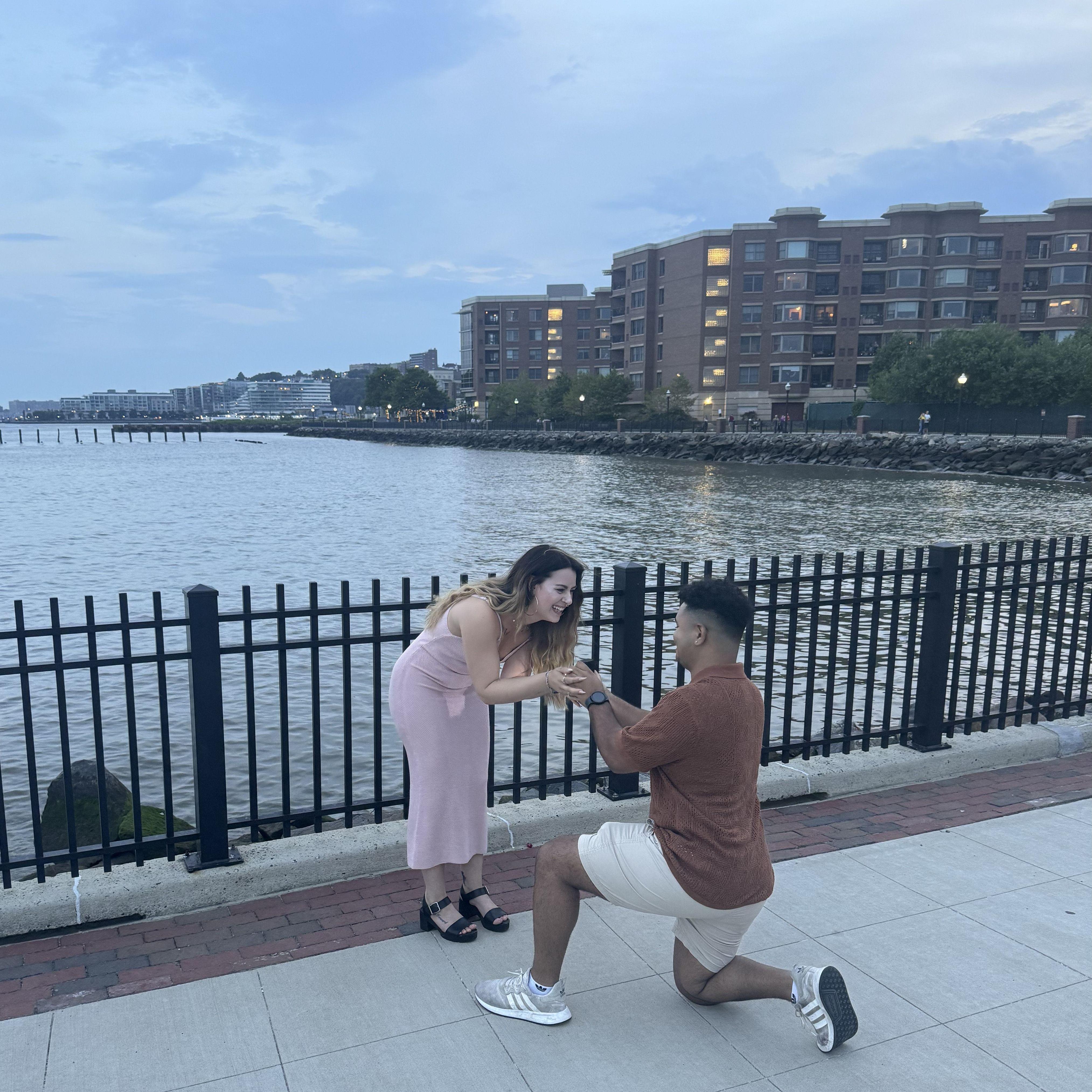 She said "yes!"