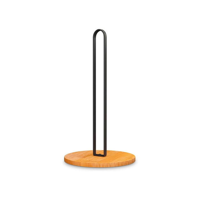 Paper Towel Holder - Wooden Paper Towel Holder with Non-Slip Wood Base, Modern Style, Countertop Paper Towel Holder for Kitchen, Home, Office