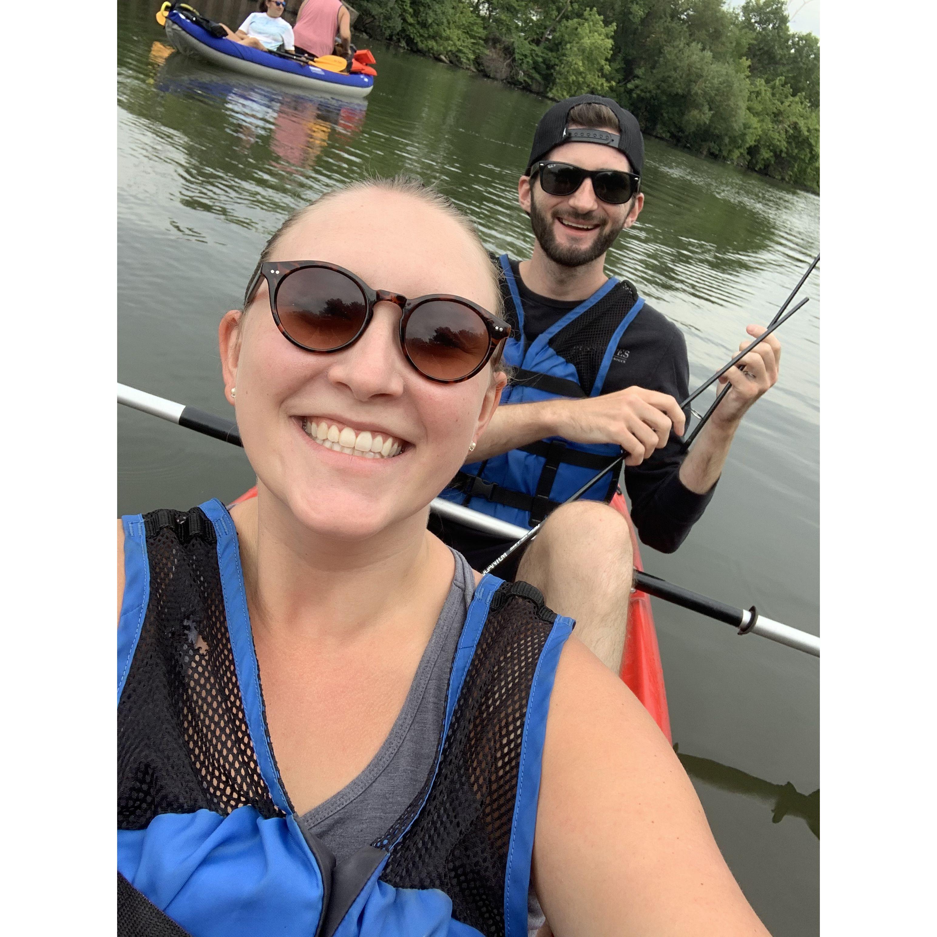 Canoeing on the Chicago River