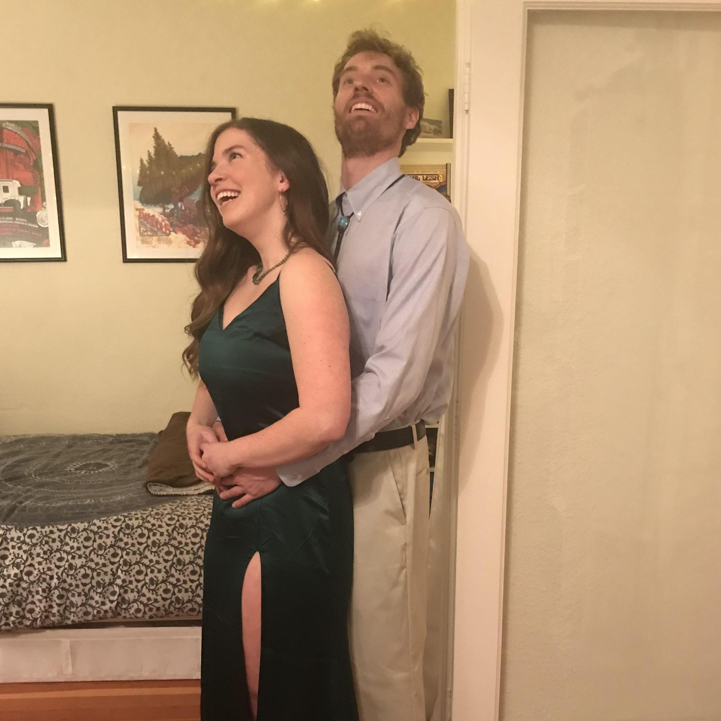 Spring 2019: Portland, OR, Jake and Emelie attend law school prom