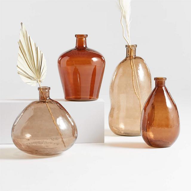 Amber Glass Vases