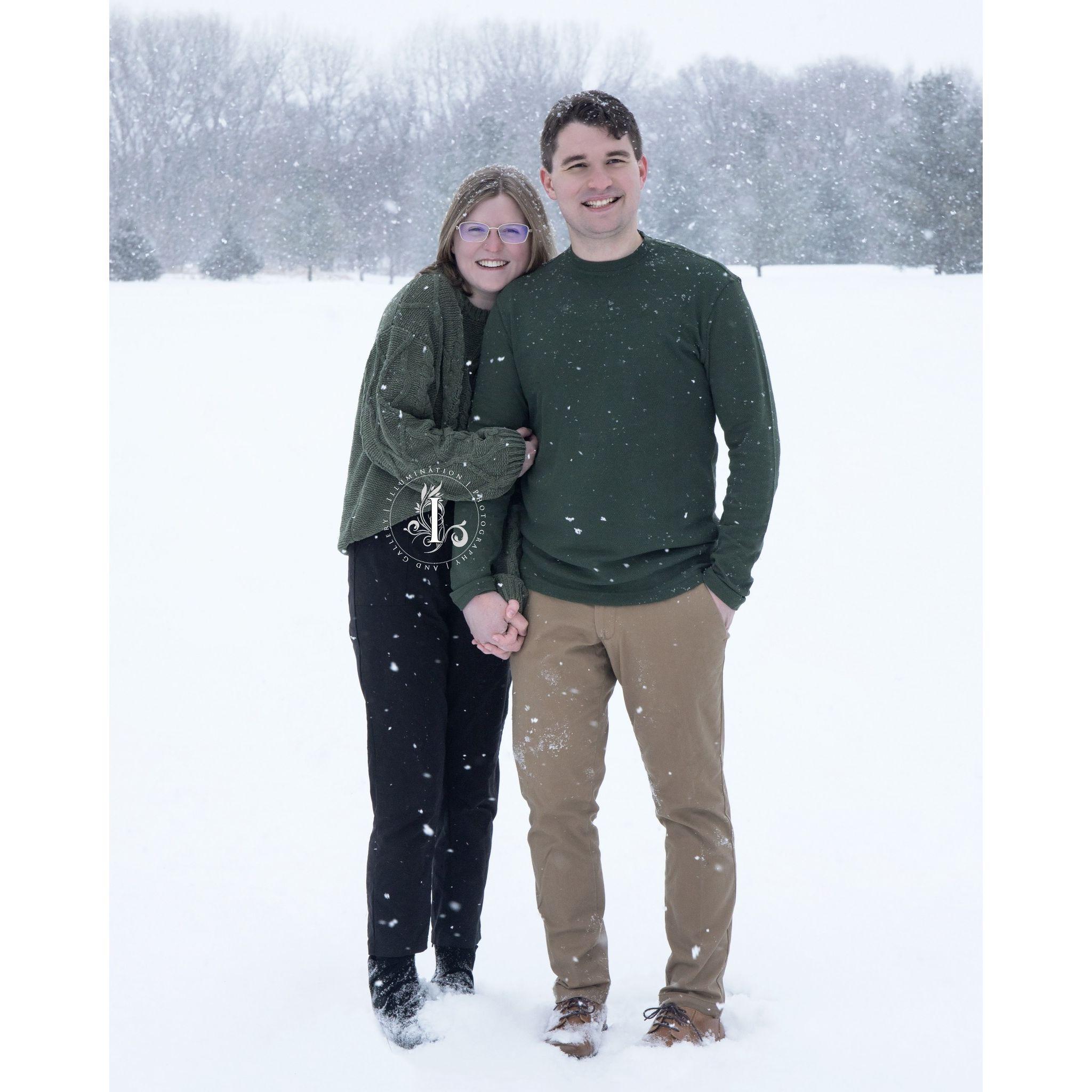 A photo from our engagement session.