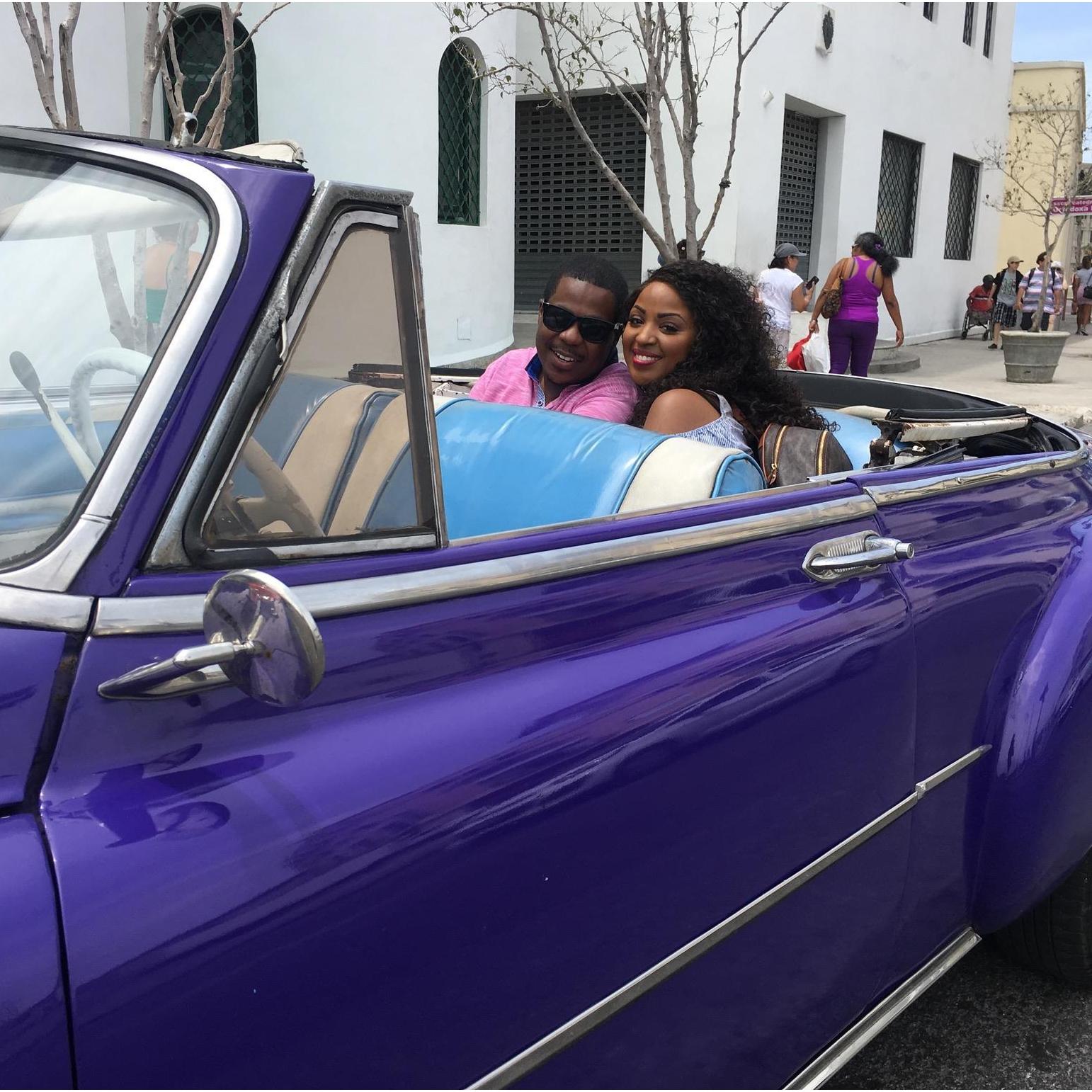 Classic car ride in Cuba