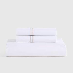 Organic Crisp Percale Fitted Sheet Set - King