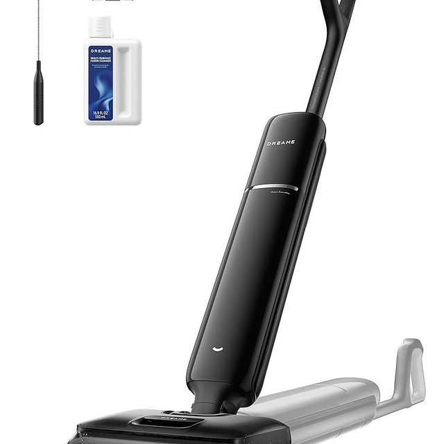 DREAME Aero Wet Dry Vacuum Cleaner, All-in-ONE Vacuum Mop for Wet & Dry Messes, 0 Hair Residue Great for Pet Owners, One-Press Self-Clean, 180° Lie Flat, 35mins Runtime for Hard Floor Cleaning